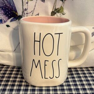 Rae Dunn 'Hot Mess' Mug with Pink Interior